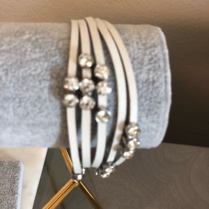 White leather bracelet